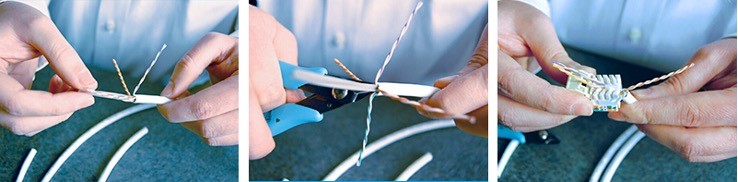 نصب سیم ‌ها روی کیستون