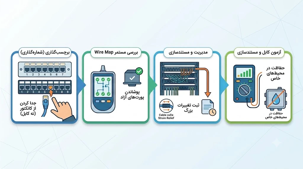 نگهداری و عیبیابی کیستون شبکه
