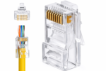 سوکت شبکه میان گذر (ته باز) UTP CAT6 بسته 100 تایی - Image 2