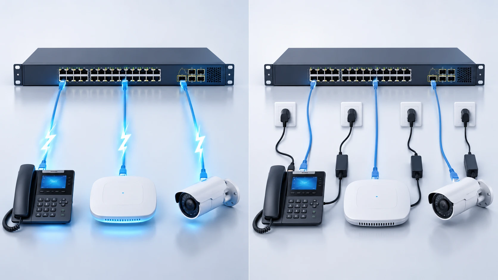 تفاوت مدل‌های PoE و Non-PoE در Cisco 2960